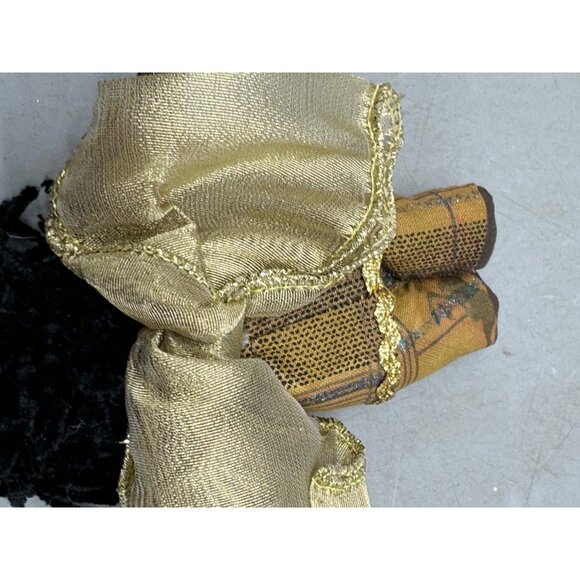 Handcrafted Ethnic Collection Doll With Gold & Brown Outfit Christmas ornament - Picture 6 of 8